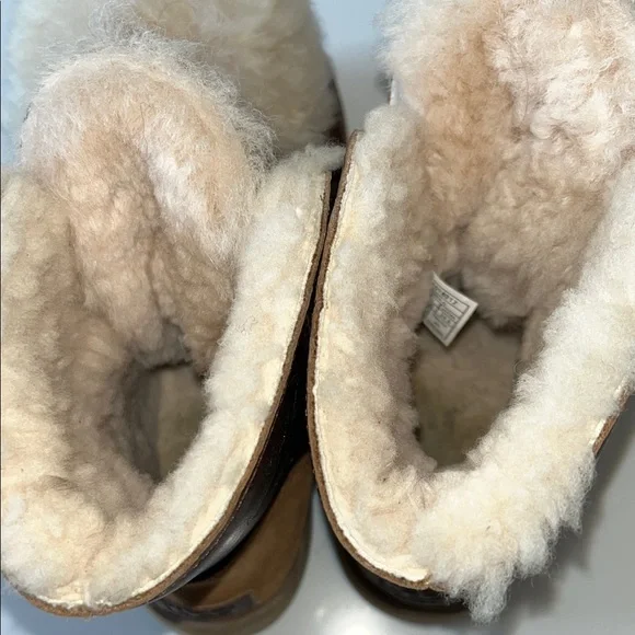 UGG Brown and Cream Winter Boots - Picture 10 of 10